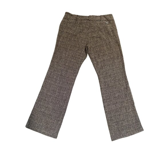 7th Avenue Size 12 Tweed Trousers Flared Leg Tailored Work Pants Boss Energy - Picture 6 of 12